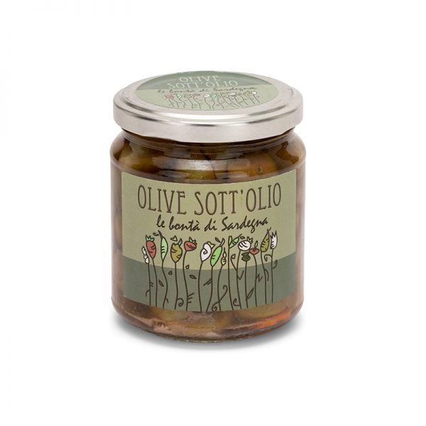 Olive sott'olio della Sardegna - Selezione Delphina